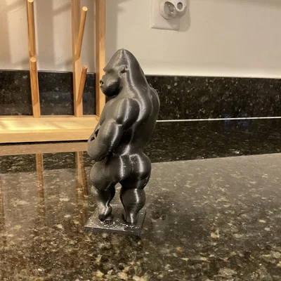 Mô hình 3D chú khỉ đột tập gym Bodybuilding Gorilla độc đáo