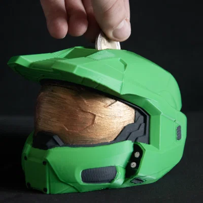 Halo - Mũ bảo hiểm Master Chief - Heo đất