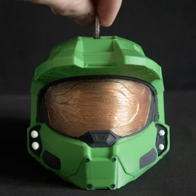 Halo - Mũ bảo hiểm Master Chief - Heo đất