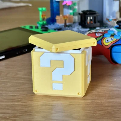 Khối Dấu Hỏi Super Mario & Giá Đỡ Cartridge