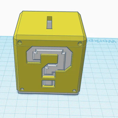 Ống Heo Tiết Kiệm Lucky Block (Mario) - Mô Hình 3D Độc Đáo