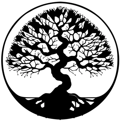 Tranh treo tường 3D nghệ thuật: Cây Bonsai và Mặt Trời (Rising Sun)