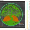 Tranh treo tường 3D nghệ thuật: Cây Bonsai và Mặt Trời (Rising Sun) - Thumbnail 2