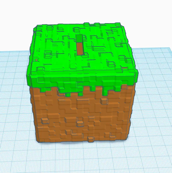 Ống heo tiết kiệm hình khối cỏ Minecraft (Grass Block Piggy Bank) - Image 2