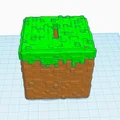 Ống heo tiết kiệm hình khối cỏ Minecraft (Grass Block Piggy Bank) - Thumbnail 2