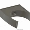 Kẹp tường cố định ống/ống ruột gà 35mm cho vít M5 countersunk - Thumbnail 1