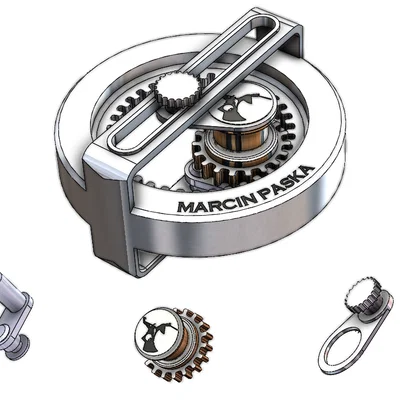 Mô hình cơ cấu bánh răng Gear Mechanism chất lượng cho máy in 3D