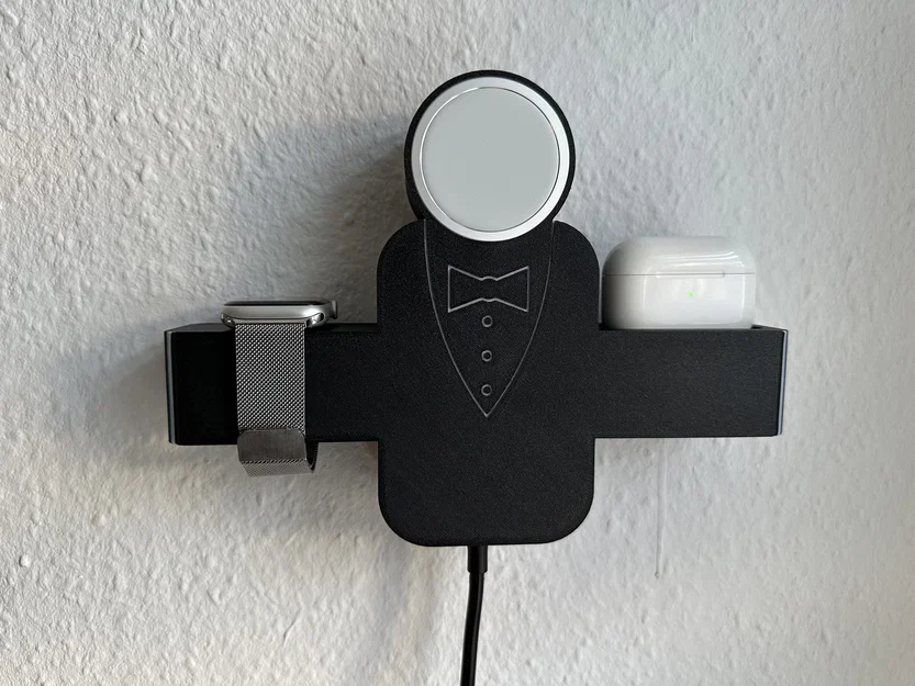 Charging butler: bộ sạc treo tường iPhone + Watch + AirPods Pro (Standby iOS 17) - Image 2