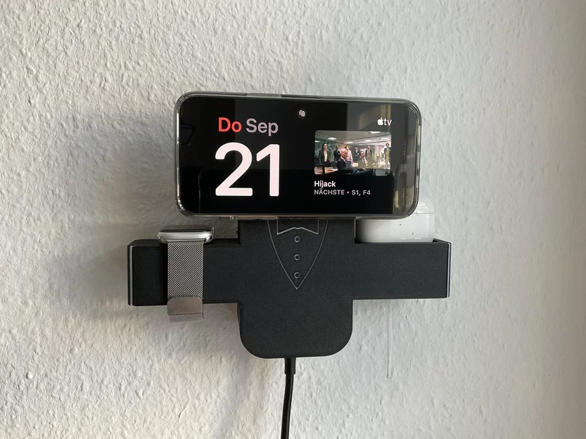 Charging butler: bộ sạc treo tường iPhone + Watch + AirPods Pro (Standby iOS 17) - Image 8