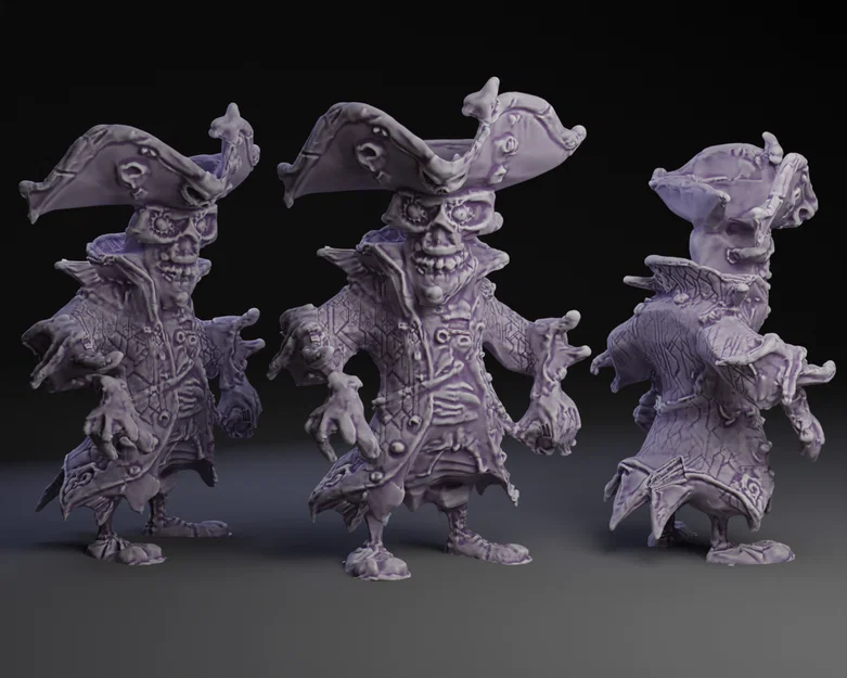 Mô hình 3D Skeleton Pirate - Cướp biển bộ xương cực ngầu - Image 1