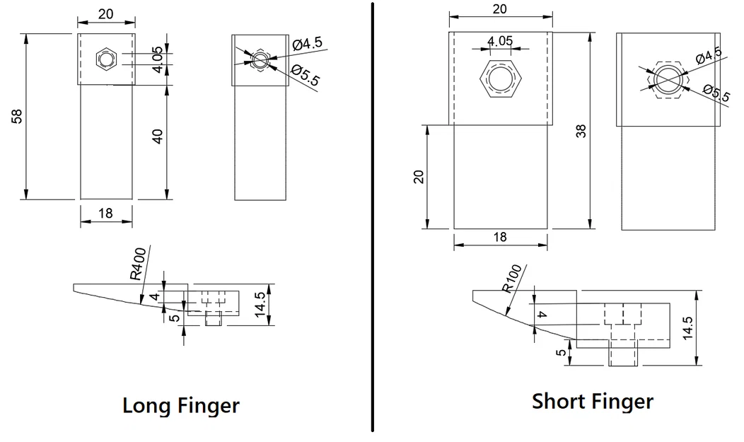 Bộ Ngón Kẹp (Gripper Fingers) cho Robot Franka Emika Panda - Image 2