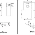 Bộ Ngón Kẹp (Gripper Fingers) cho Robot Franka Emika Panda - Thumbnail 2