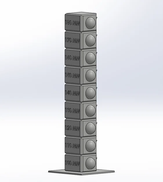 Speed Tower - Tháp kiểm tra tốc độ in 3D (100-180 mm/s) - Image 1