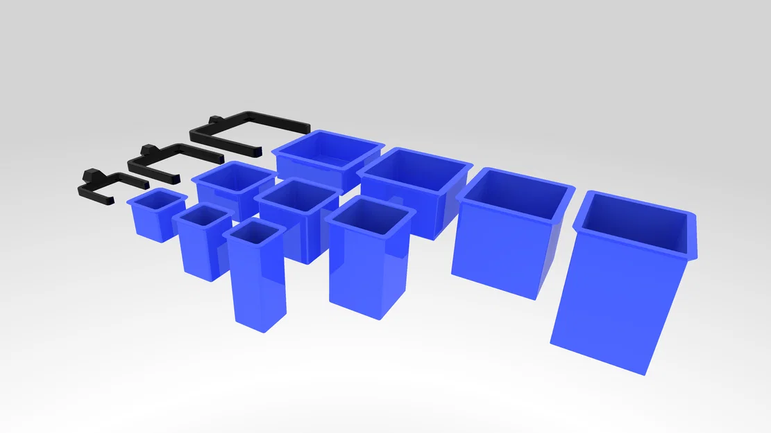 HSW Buckets/Boxes tháo rời (vuông) – HSW removable Buckets/Boxes (square) - Image 2