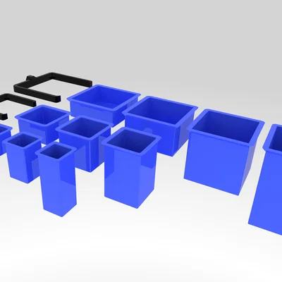 HSW Buckets/Boxes tháo rời (vuông) – HSW removable Buckets/Boxes (square)