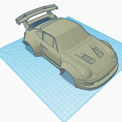 Mô hình xe Porsche 911 độ đẹp mắt - File STL 3D Printing