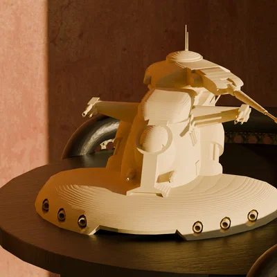 Mô hình xe tăng AAT - Star Wars trang trí độc đáo