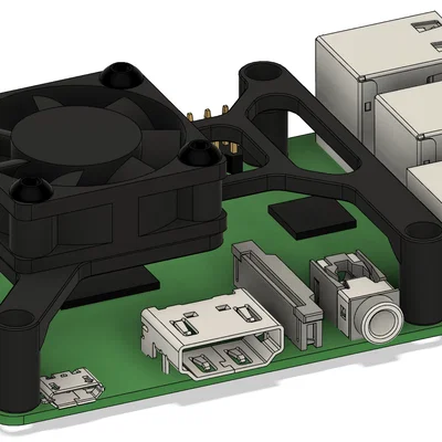 Giá đỡ gắn quạt 30mm cho Raspberry Pi 4 (Fan Mount)