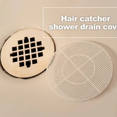 Nắp chặn tóc cho cống thoát nước nhà tắm 3D (108mm)