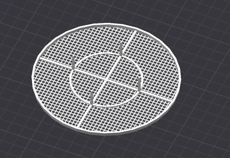 Nắp chặn tóc cho cống thoát nước nhà tắm 3D (108mm) - Image 3