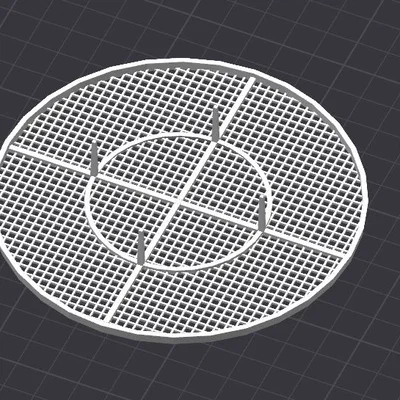 Nắp chặn tóc cho cống thoát nước nhà tắm 3D (108mm)