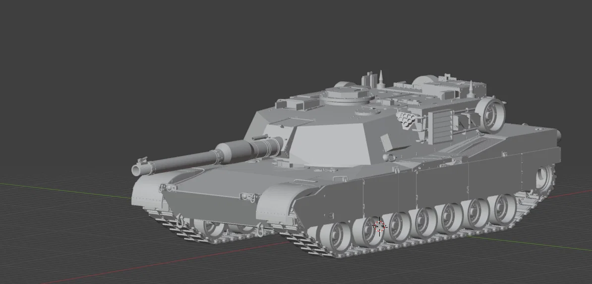Mô hình xe tăng M1A2 Abrams cho in 3D - Image 1