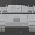 Mô hình xe tăng M1A2 Abrams cho in 3D - Thumbnail 3