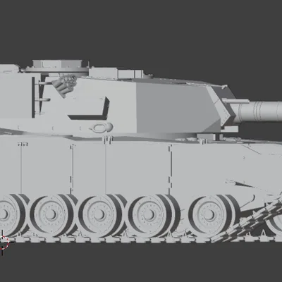 Mô hình xe tăng M1A2 Abrams cho in 3D