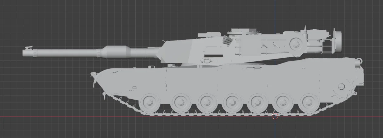 Mô hình xe tăng M1A2 Abrams cho in 3D - Image 5