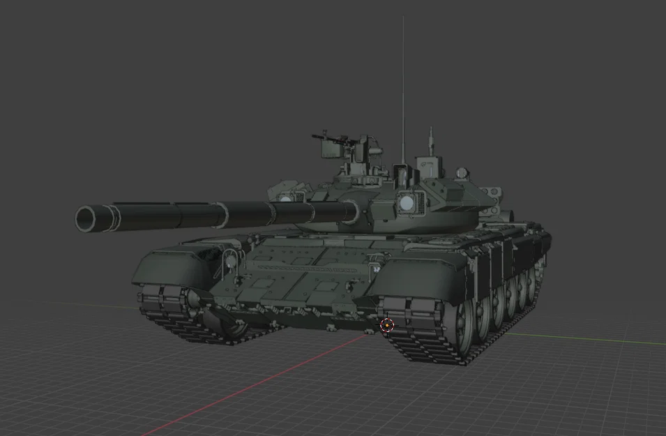 Mô hình xe tăng T-90 chi tiết cho in 3D - Khí tài quân sự huyền thoại - Image 1