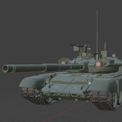 Mô hình xe tăng T-90 chi tiết cho in 3D - Khí tài quân sự huyền thoại