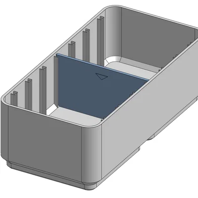 Hộp Gridfinity Parametric có Vách Chia (Dividers)