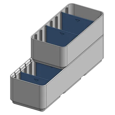 Hộp Gridfinity Parametric có Vách Chia (Dividers)