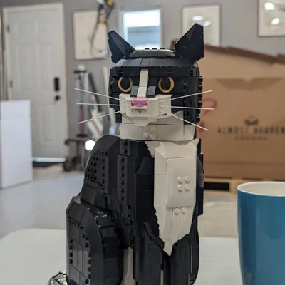 Nâng cấp bộ râu cho LEGO Tuxedo Cat - Phụ kiện 3D độc đáo