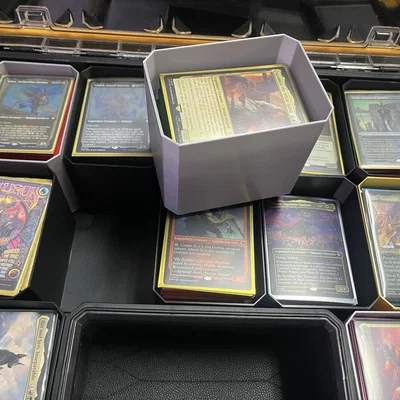 Khay in 3D đựng thẻ bài MTG cho hộp Dewalt Deep Pro Organizer