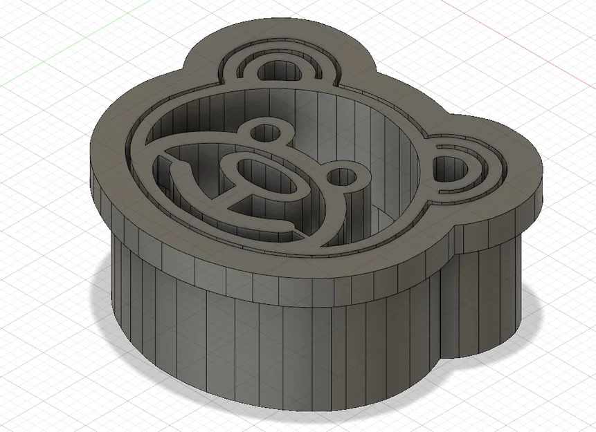 Khuôn cắt bánh quy và đất sét hình chú gấu đáng yêu - Tệp 3D STL - Image 1