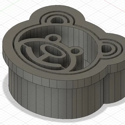 Khuôn cắt bánh quy và đất sét hình chú gấu đáng yêu - Tệp 3D STL
