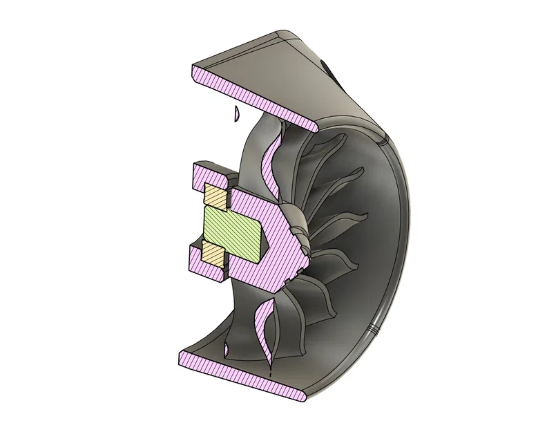 Ống hút gió hotend MK4 kiểu jet engine 2 tầng (MK4) – turbofan mini - Image 4
