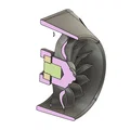 Ống hút gió hotend MK4 kiểu jet engine 2 tầng (MK4) – turbofan mini - Thumbnail 4