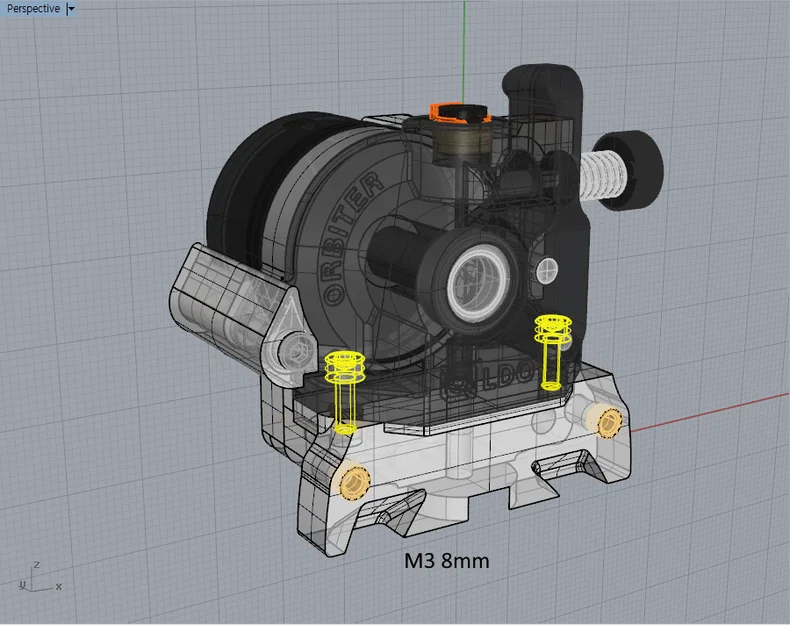 Ngàm gắn Orbiter v2.0 (Orbiter2) cho Voron 2.4 r2 Afterburner - Image 12