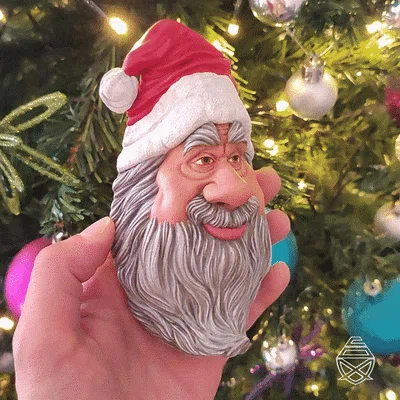 Santa Claus – Mẫu trang trí Giáng Sinh dễ in 3D