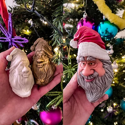 Santa Claus – Mẫu trang trí Giáng Sinh dễ in 3D