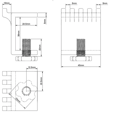 Kẹp giữ dây cáp USB cố định vào bàn (Screw Clamp) tiện lợi