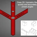 3DStencil V1 – Stencil hỗ trợ vẽ isometric & bản vẽ kỹ thuật - Thumbnail 1