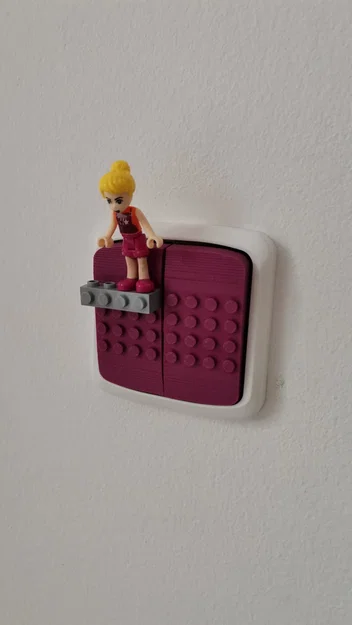 Lego vypínač - Lego switch (ốp công tắc ABB kiểu LEGO) - Image 2