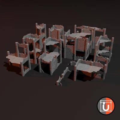 Full Ork Terrain Battlefield – Chiến Trường 24"x24"