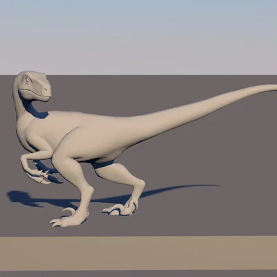 Mô hình 3D khủng long Jurský Park Raptor sống động