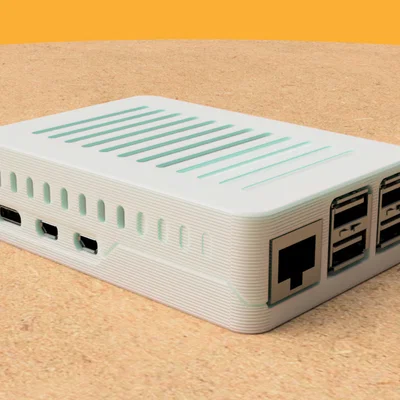 Vỏ Snap-fit Slim/Minimal cho Raspberry Pi 5 (low-profile cooler)