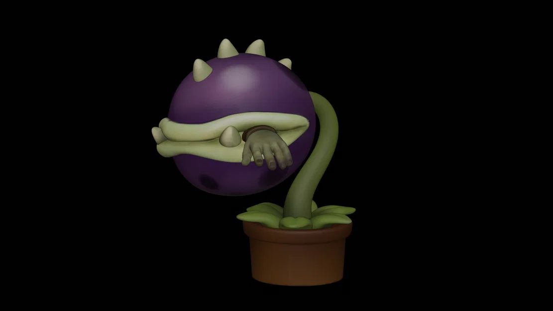 Mô hình Cây ăn thịt Chomper Plants VS Zombies in 3D ấn tượng - Image 1