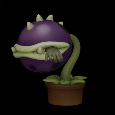 Mô hình Cây ăn thịt Chomper Plants VS Zombies in 3D ấn tượng